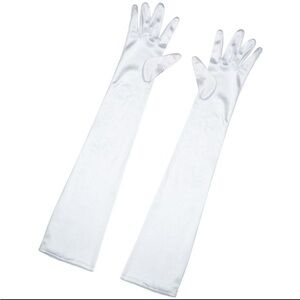 Opera Length Long White Gloves